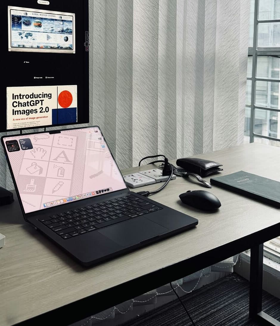 Tanvir's desk at Automata One
